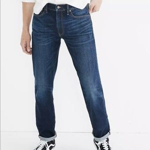 Brand New Mens Madewell Straight Jean dark Wash